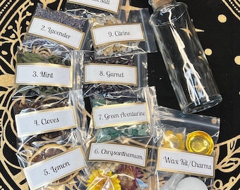 Glück Zauberglas Kit: Manifestation der Absicht, Hexengeschenk