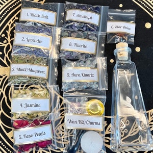 Intuition and Spiritual Connection Spell Jar Kit | Intention Manifestation Bottle | Witchcraft Spell for Manifesting | Gift for Witchy Mom