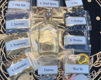Happy Home Zauberglas Kit: Manifestation der Hexerei Intention