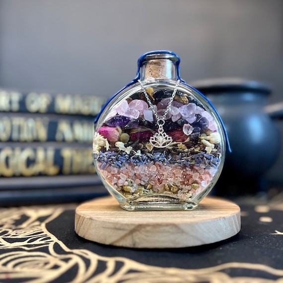 Peace & Calm Spell Jar: Anti-Anxiety Intention Bottle