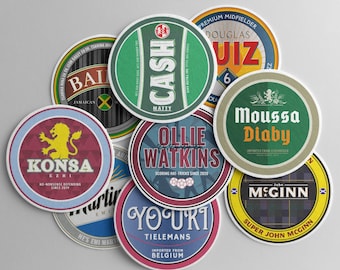 Aston Vila Football Beer Mat Coasters 23/24 Season - The Perfect Gift or Present For Any Aston Villa Fan