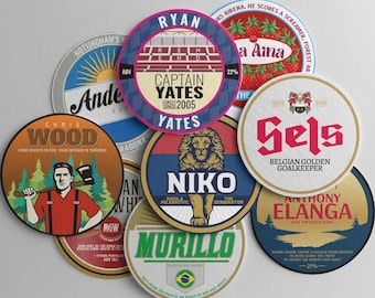 Nottingham Forest Football Beer Mats: 2024/25 Season Fan Gift