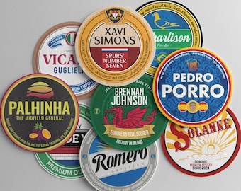 Tottenham Beer Mats Coasters Set – 25/26 Season Edition