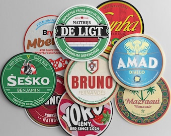Manchester United Beer Mats Coasters Set – 25/26 Season Edition