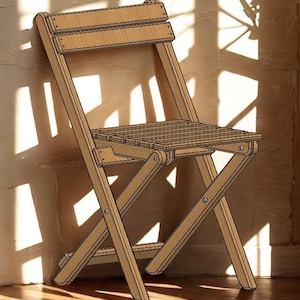DIY Folding Chair PDF Plan | Step-by-Step Woodworking Guide | Outdoor Wooden Furniture Blueprint | Digital Download