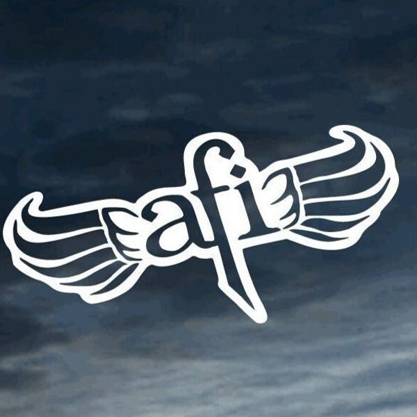AFI A Fire Inside Vinyl Decal - FREE SHIPPING - decorative decal for cars, laptops, mugs, mirrors, water bottles, etc.