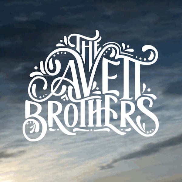 The Avett Brothers Logo Vinyl Decal - FREE SHIPPING - decorative decal for cars, laptops, windows, mirrors, water bottles, etc.