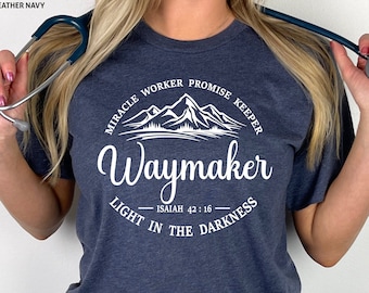 Waymaker Christian Shirt: Bible Verse Graphic Tee