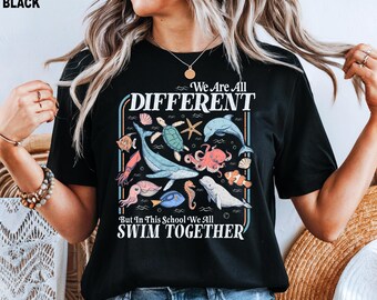 Inclusive Ocean Animals Shirt: Teacher Back to School Gift