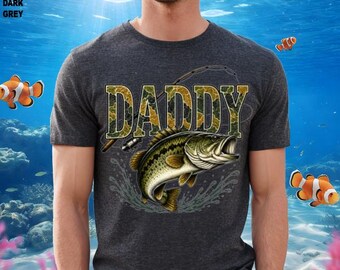 Camiseta de pesca "Reel Cool Daddy", camiseta para papá amante de la pesca, regalo de pesca para el abuelo, camiseta "Reel Cool Dad", camiseta para papá, regalo de pesca para papá