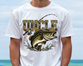 Camiseta de pesca "Reel Cool Uncle", camiseta para tío amante de la pesca, regalo de pesca para el abuelo, camiseta "Reel Cool Dad", camiseta para papá, regalo de pesca para el tío