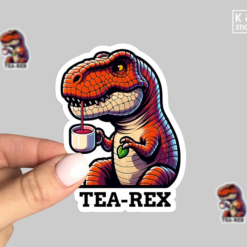 Tea Rex - Etsy