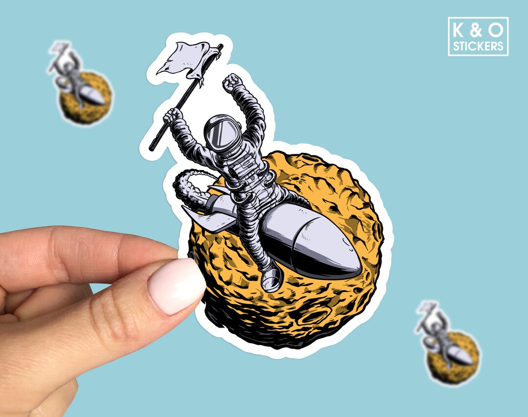 Rocket Operator Sticker Astronaut Rocket Sticker, Astronaut Sticker, Cosmic Travel Laptop ...
