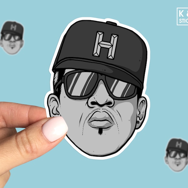 Hip-hop sticker, Rapper sticker, Chance the Rapper Sticker, west side, east side, Laptop sticker