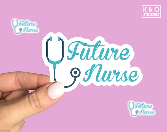 Future Nurse Sticker, Nurse Sticker, Heart Sticker, Hero Sticker, Nurse Stethoscope Sticker, Nurse Gift Sticker, Laptop Sticker