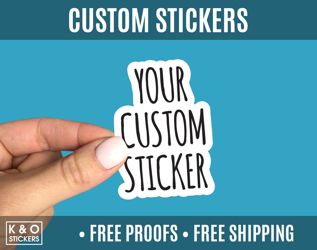 Custom Vinyl Waterproof Stickers, Custom Bulk Stickers Etsy