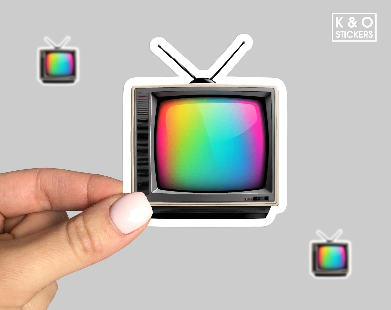 90s CRT TV Sticker Retro Television Decal Vintage Tech Art Nostalgic ...