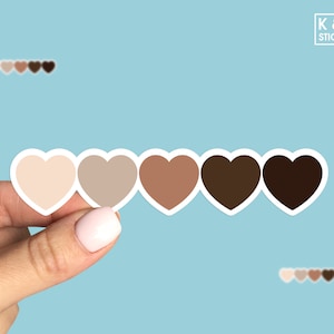 Black lives matter hearts sticker, BLM, Diversity stickers, Diversity hearts stickers, Black Power Love Heart Sticker, Laptop sticker