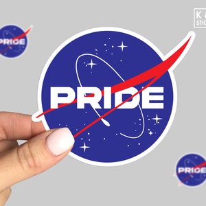 Space Gay sticker, Gay Lesbian Queer Pride LGBT Outer Space, LGBT Pride sticker, Gay Pride Sticker, Laptop sticker
