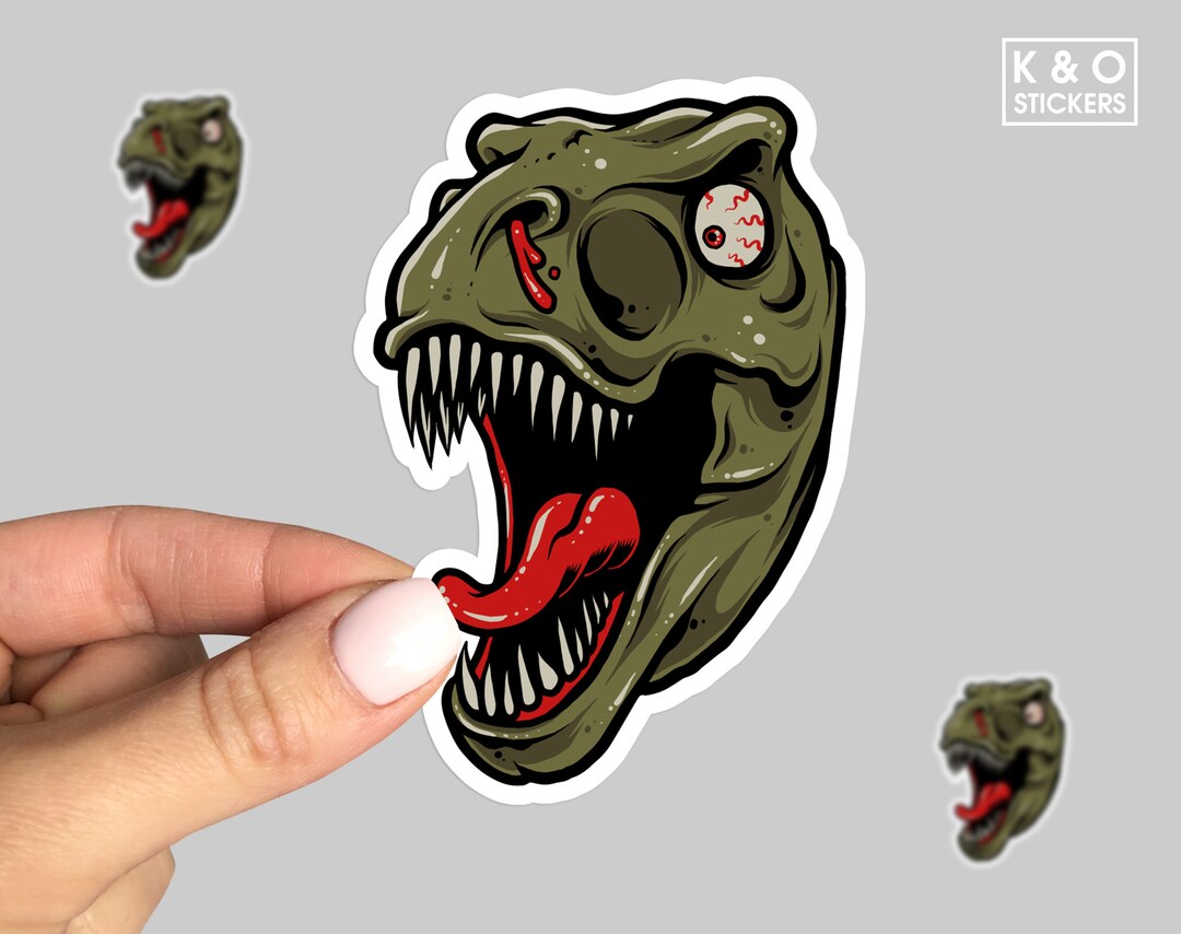T-rex Vinyl Sticker, Dinosour Lover, Tyrannosaurus Rex Sticker ...