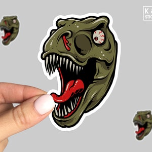 T-Rex Vinyl Sticker, dinosour Lover, Tyrannosaurus rex sticker, dinosaur sticker, t-rex, Jurassic sticker, t-rex, Laptop sticker