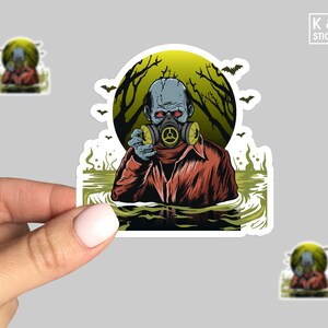 Zombie sticker, zombie decal, horror decal