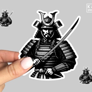 Samurai Warrior Vinyl Sticker