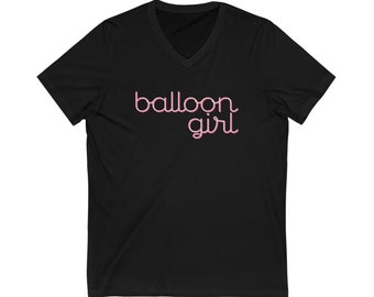 Balloon Girl | Big Logo | V Neck T-Shirt