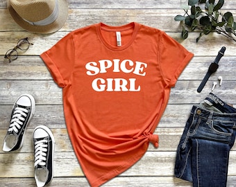 Spice Girl / T-Shirt Unisex / Pumpkin Spice Latte / Caffè / Autunno / Autunno / Set / Foglie /