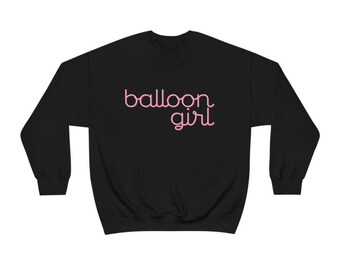 Ragazza con palloncini - Felpa con logo grande
