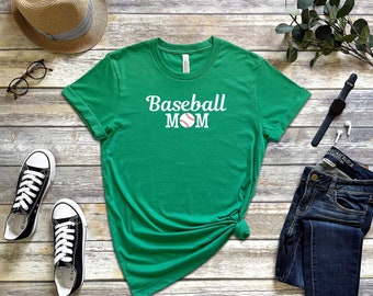 Basball Mom / T-Shirt Unisex / Cheerleader / Gradinate / Camicia Weekend / Regalo / T-Ball / Ballpark / Estate / Fall Ball /