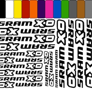 SRAM X0 bicycle frame sticker set Satz Aufkleber Fahrrad sport mtb tuning ensemble d&#39;autocollants de cadre de vélo réglage stickers