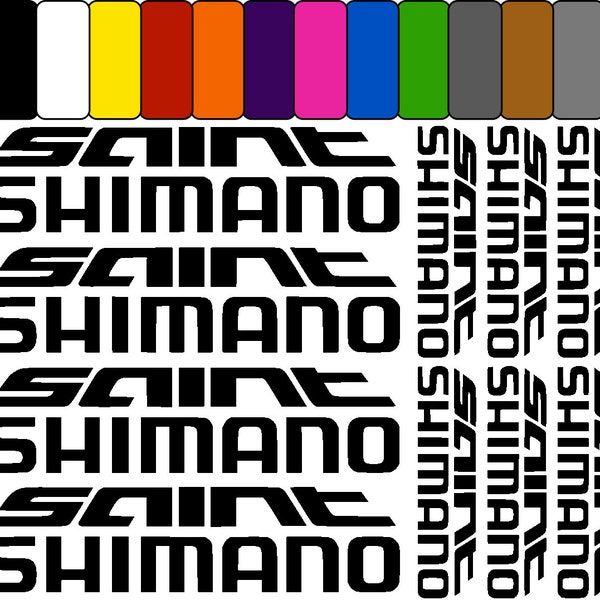 SHIMANO SAINT fietsframe sticker set Satz Aufkleber Fahrrad sport mtb tuning ensemble d'autocollants de cadre de vélo réglage stickers