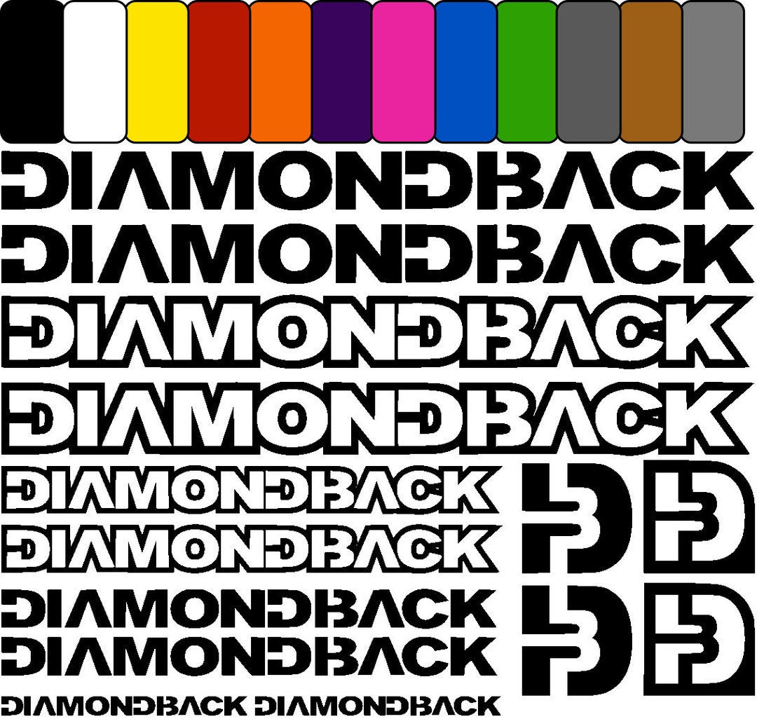 DIAMONDBACK Bike Bicycle Frame Sticker Set Satz Aufkleber Etsy