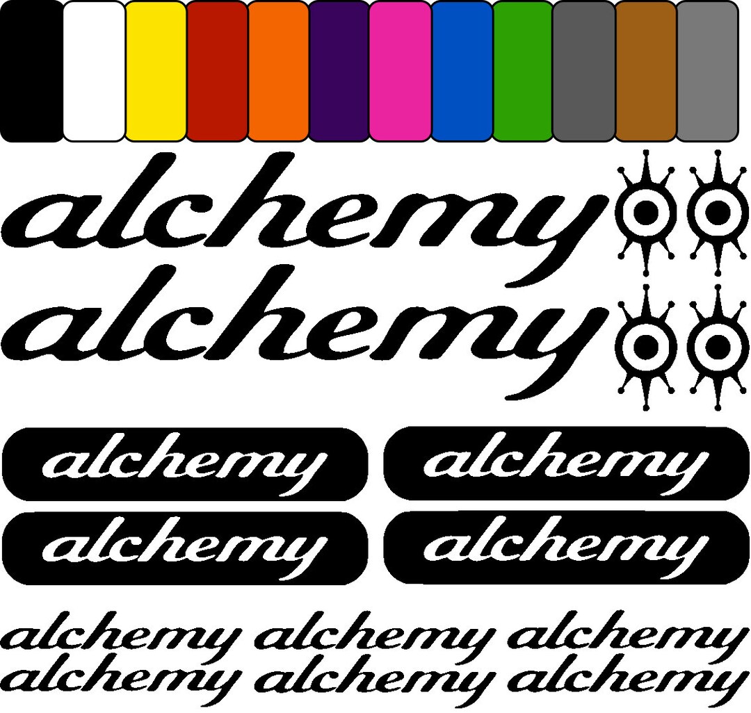 Set D'autocollants ALCHEMY Pour Vélo – Vinyle Déco VTT/cyclisme