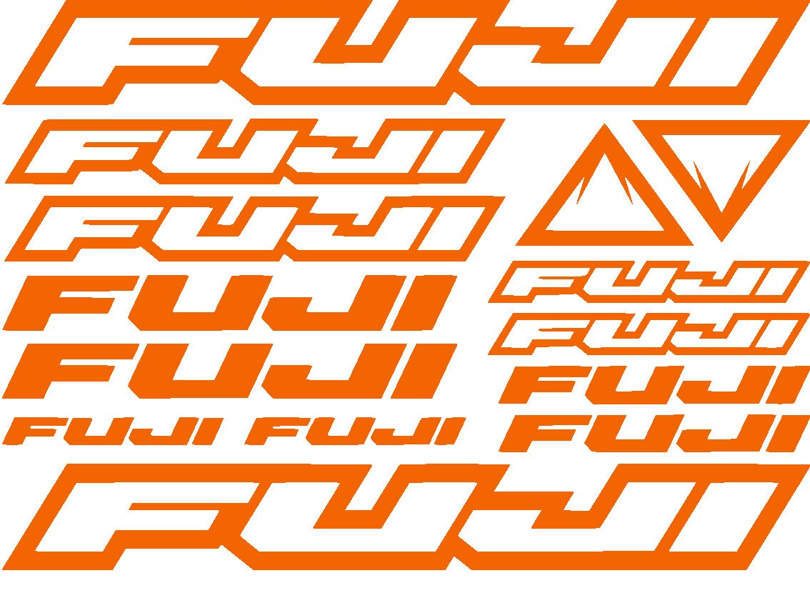 FUJI Bicycle Frame Sticker Set Satz Aufkleber Fahrrad Sport Mtb