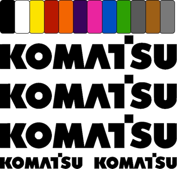 KOMATSU Sticker Set Satz Aufkleber Autocollant Velo -  Finland