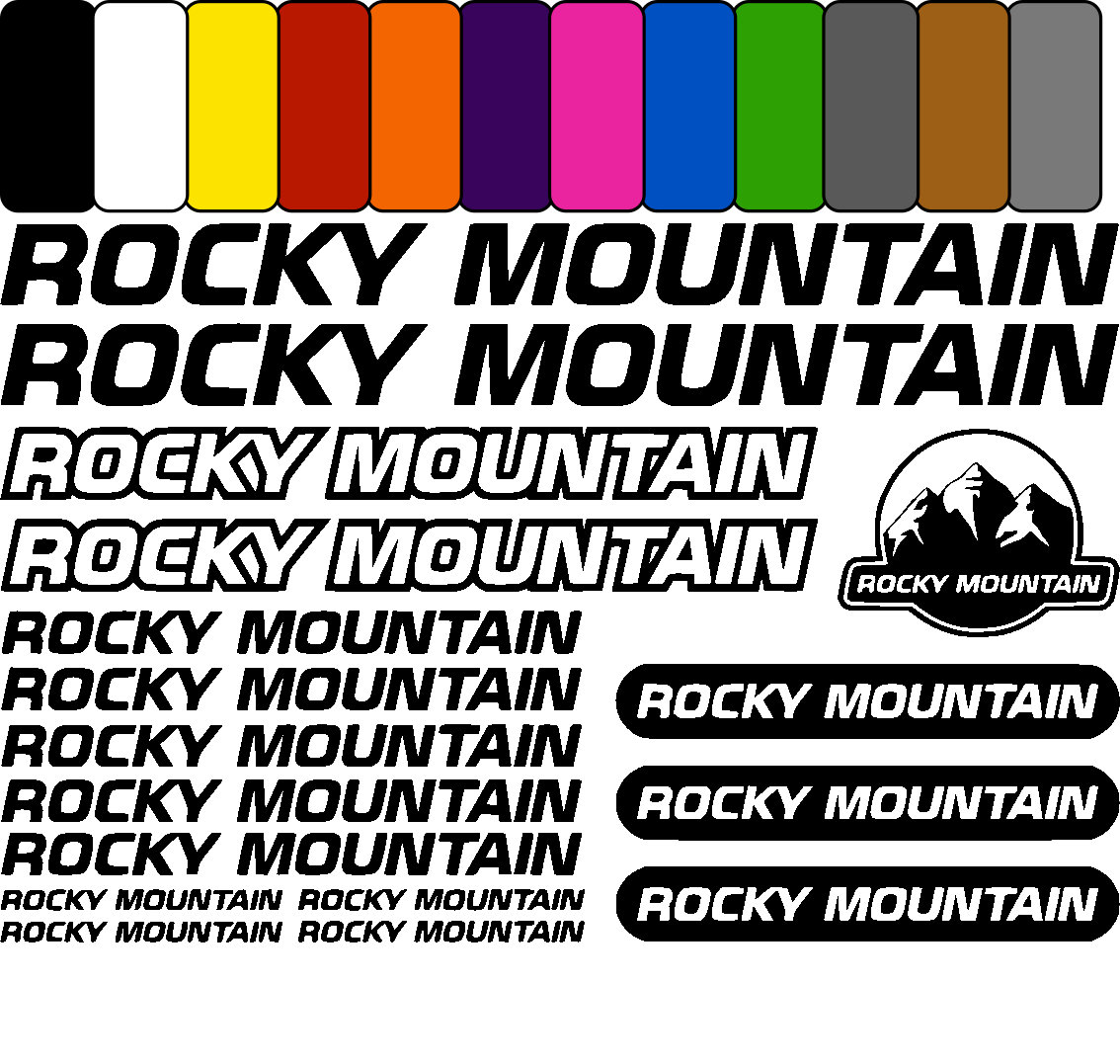 Kit Stickers Autocollants XXL Rocky Mountain