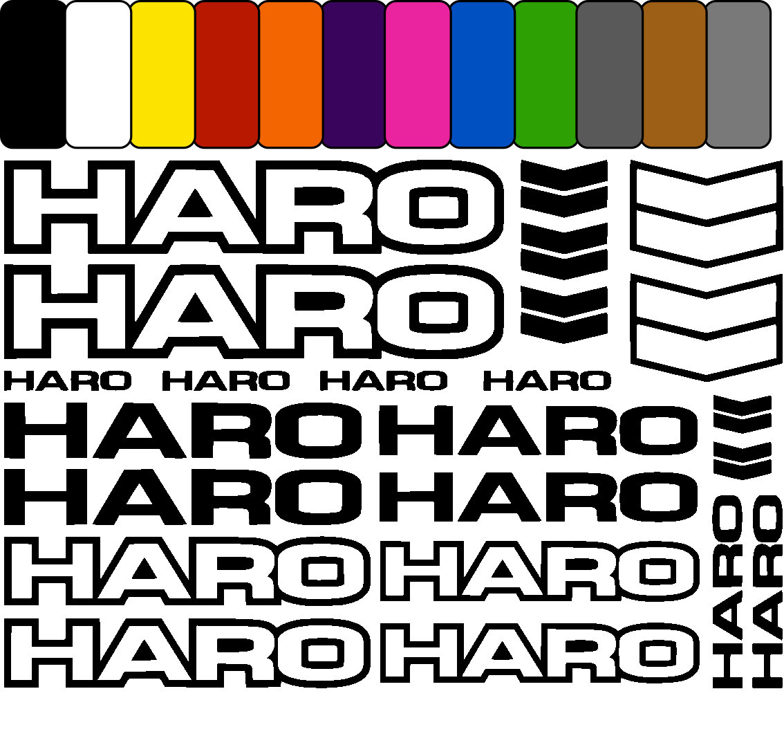 HARO Bicycle Frame Sticker Set Satz Aufkleber Fahrrad Sport Mtb Tuning Ensemble D autocollants De Cadre De Velo Reglage Stickers Etsy