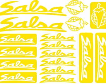 Bike Frame Salsa Cycles Stickers SALSA Bicycle Frame Sticker Set