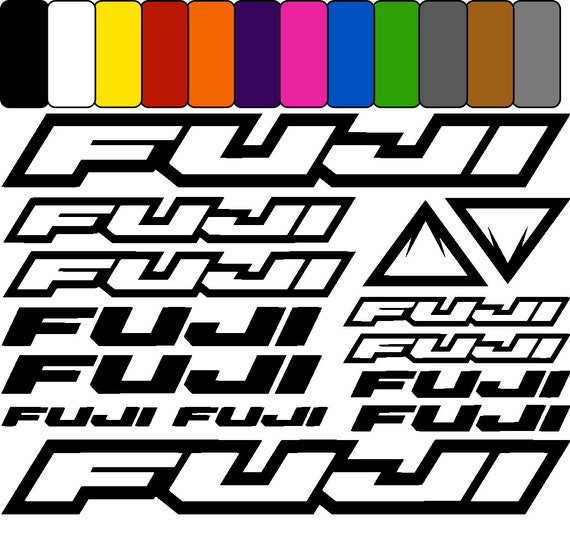 FUJI Bicycle Frame Sticker Set Satz Aufkleber Fahrrad Sport Mtb Tuning  Ensemble D'autocollants De Cadre De Vélo Réglage Stickers 