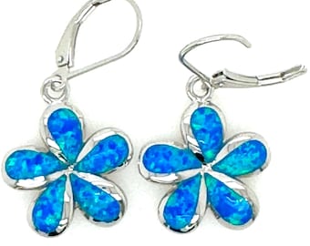 Sterling Silver Alamea Hawaii Blue Opal Honu Turtle Stud Earrings Sterling Silver Alamea Hawaii Blue Opal Honu Turtle Stud Earrings