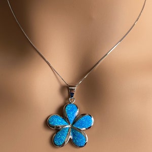 Plumeria Opal Necklace - Etsy