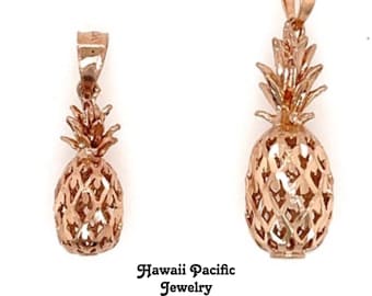 14 Karat Solid Rose Gold Hawaiian Dolphin Stud Earrings High