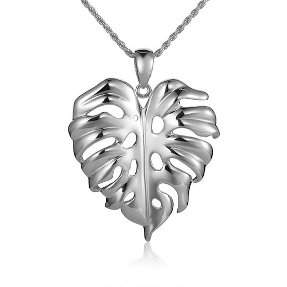 Hawaiian leaf necklace sale