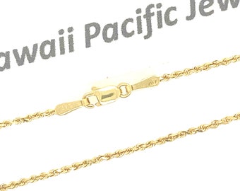 14K無垢 イエローゴールド ダイヤモンドカット ロープチェーンブレスレット 14金無垢イエローゴールド ダイヤモンドカット ロープチェーン