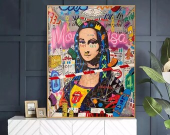 Mona Lisa Pop Art | Etsy