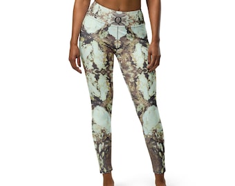 Yoga Leggings Ethereal Collection -  “Grounded Glamour” original, color, emotion and grace ( Limited Version )