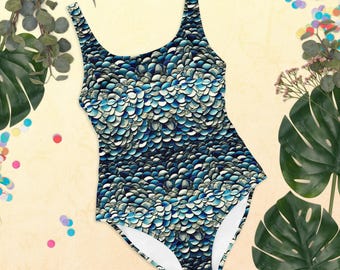 One-Piece Swimsuit Ethereal Collection -  “Siren's Scales "