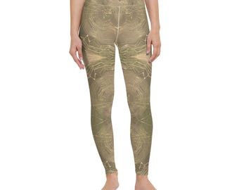 Yoga Leggings Ethereal Collection -  “Mystic Web   ” original, color, emotion and grace ( Limited Version )